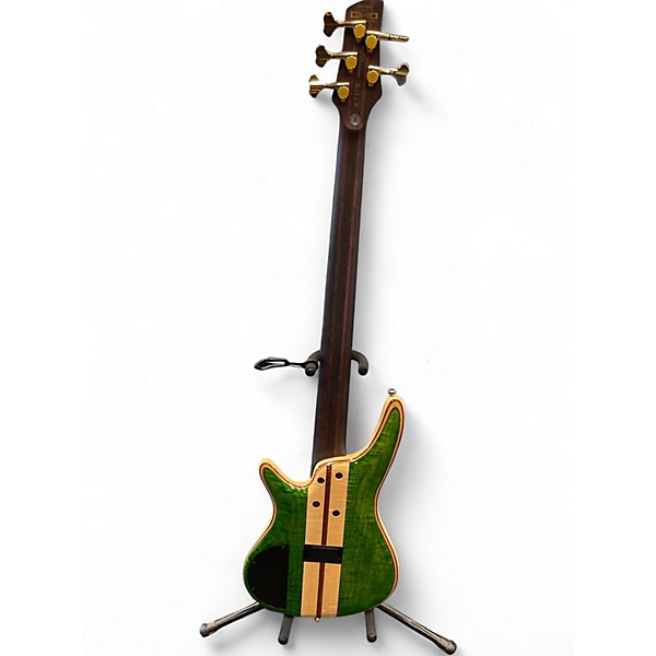 Used Ibanez SR5FMDX Green Electric Bass Guitar