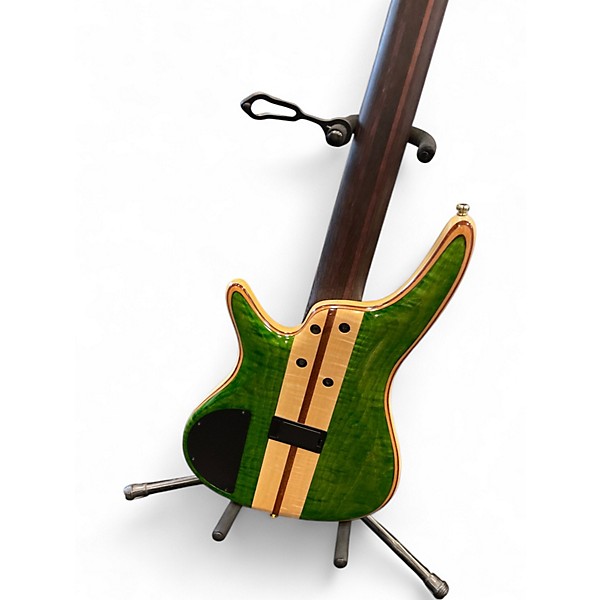 Used Ibanez SR5FMDX Green Electric Bass Guitar