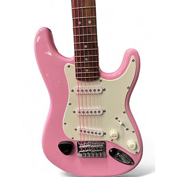 Used Squier Mini Affinity Stratocaster Shell Pink Electric Guitar