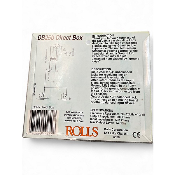 Used Rolls db25b Direct Box