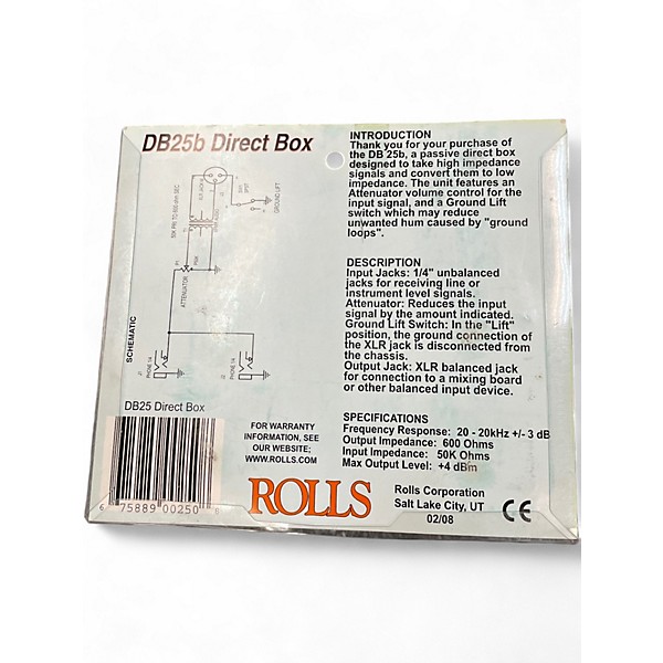 Used Rolls db25b Direct Box
