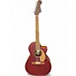 Used Fender Newporter Player Wine Red Acoustic Electric Guitar thumbnail