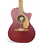 Used Fender Newporter Player Wine Red Acoustic Electric Guitar