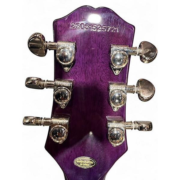 Used Epiphone LES PAUL CUSTOM WIDOW Purple Solid Body Electric Guitar