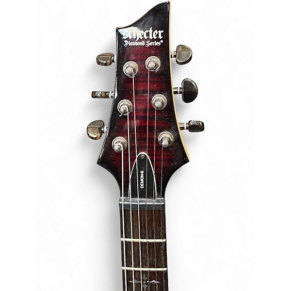 Used Schecter Guitar Research Demon 6 Black Cherry Solid Body Electric Guitar