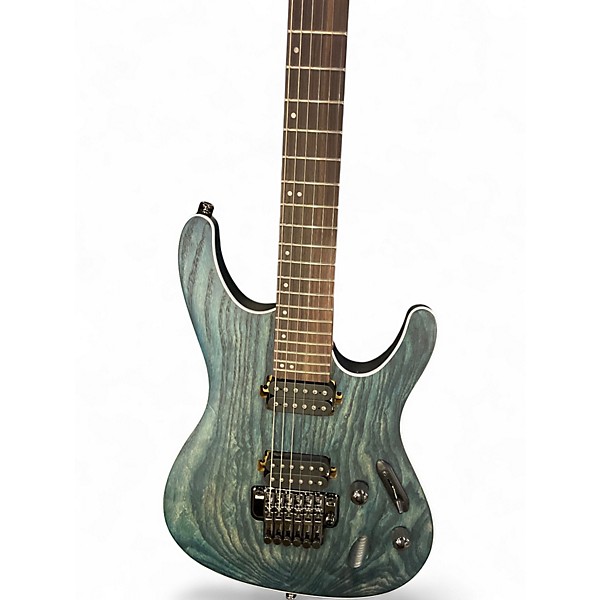 Used Ibanez S520AH Blue Solid Body Electric Guitar