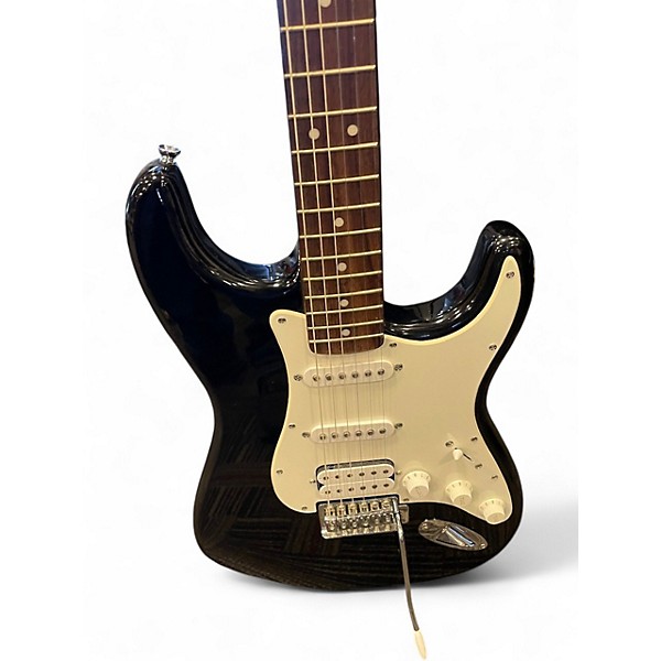 Used Squier Bullet Stratocaster HSS Black Solid Body Electric Guitar
