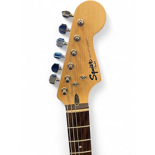 Used Squier Bullet Stratocaster HSS Black Solid Body Electric Guitar