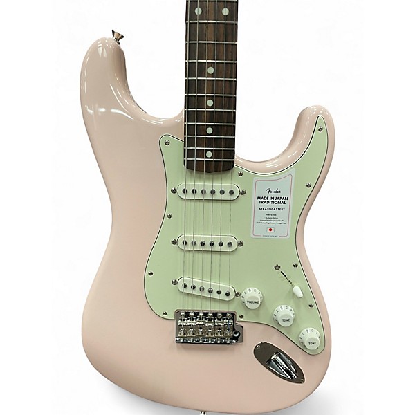 Used Fender MIJ Traditional 60s Stratocaster Shell Pink Solid Body Electric Guitar