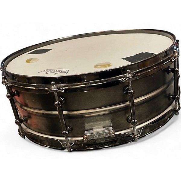Used Thrust 14X5 Steel Snare Gunmetal Gray Drum