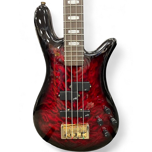 Used Spector Icon NS2 Black Cherry Electric Bass Guitar