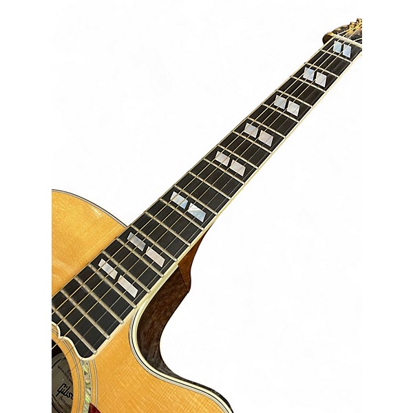 Used 2008 Gibson Songwriter Deluxe EC Natural Acoustic Electric Guitar