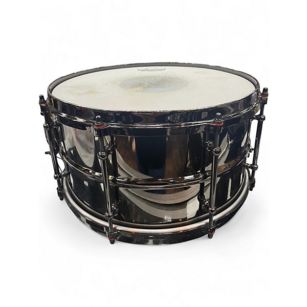 Used Ludwig 13X7 Black Magic Snare Black Chrome Drum