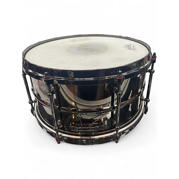 Used Ludwig 13X7 Black Magic Snare Black Chrome Drum