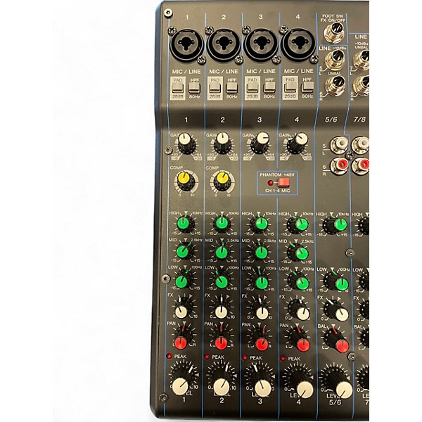 Used Yamaha MG10XU 10 Channel Mixer with Effects Unpowered Mixer