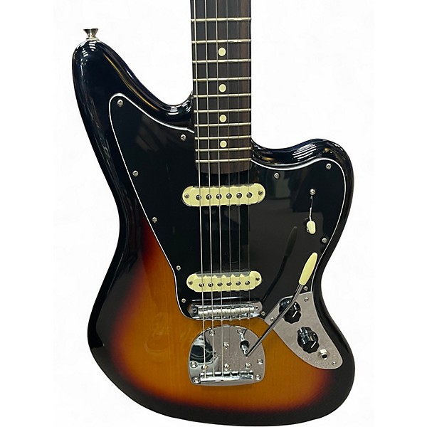 Used Fender Player II Jaguar 3 Color Sunburst Solid Body Electric Guitar