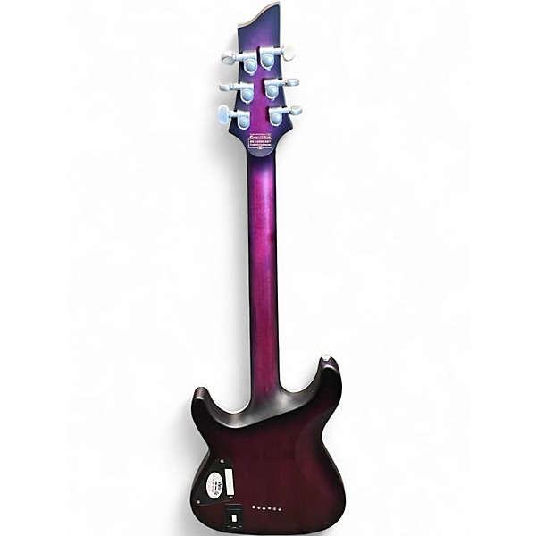 Used Schecter Guitar Research C1 Platinum Purple Solid Body Electric Guitar