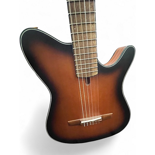 Used Ibanez FRH10N Brown Sunburst Classical Acoustic Guitar
