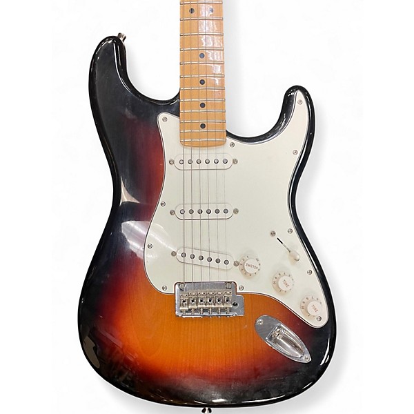 Used Fender Player Stratocaster 3 Tone Sunburst Solid Body Electric Guitar