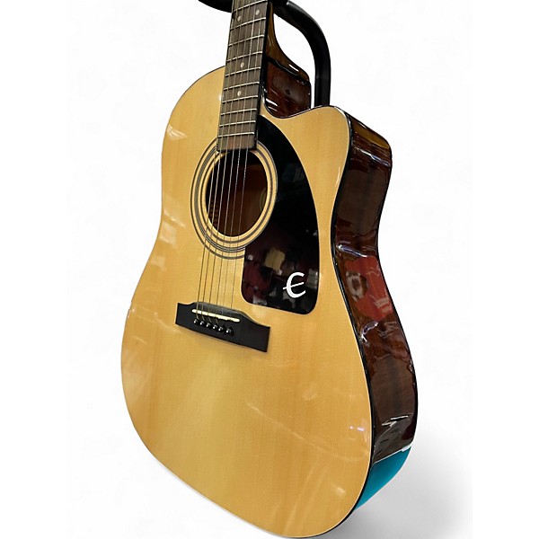 Used Epiphone AJ100CE Natural Acoustic Electric Guitar