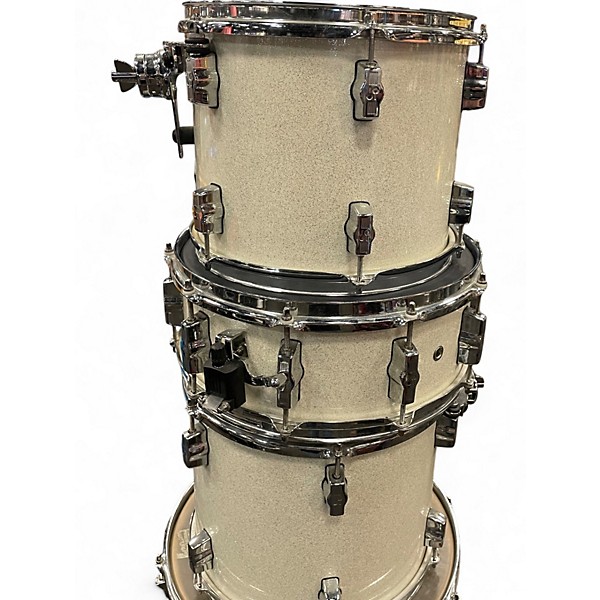 Used SONOR 5 Piece Force 3003 White Drum Kit