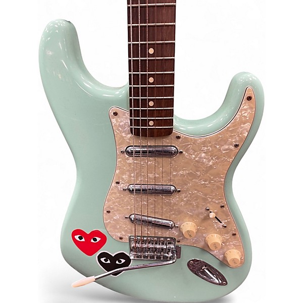 Used Squier Vintage Modified Surf Stratocaster Surf Green Solid Body Electric Guitar
