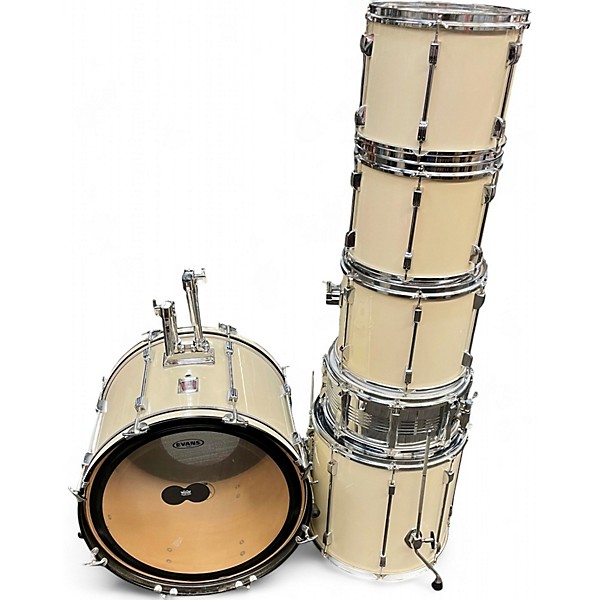 Used Ludwig 6 Piece ROCKER White Drum Kit