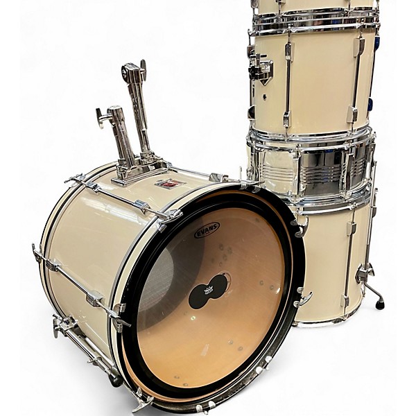 Used Ludwig 6 Piece ROCKER White Drum Kit