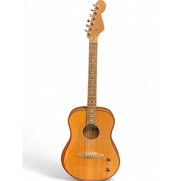 Used Fender Highway Dreadnought Natural Acoustic Electric Guitar