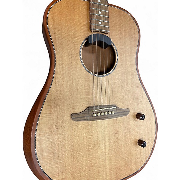 Used Fender Highway Dreadnought Natural Acoustic Electric Guitar