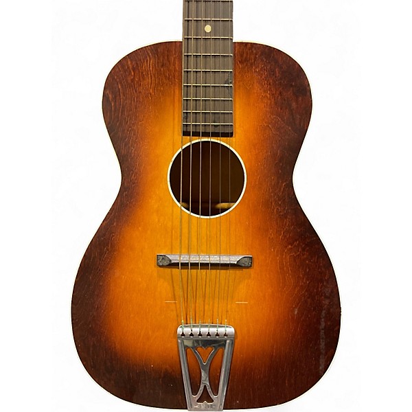 Used Silvertone 605 Natural Acoustic Guitar