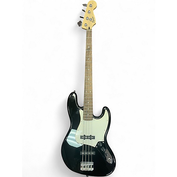 Used Squier Affinity Jazz Bass Black Electric Bass Guitar