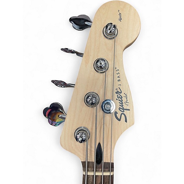 Used Squier Affinity Jazz Bass Black Electric Bass Guitar