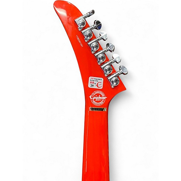 Used Epiphone Jason Hook M-4 Explorer Red Solid Body Electric Guitar