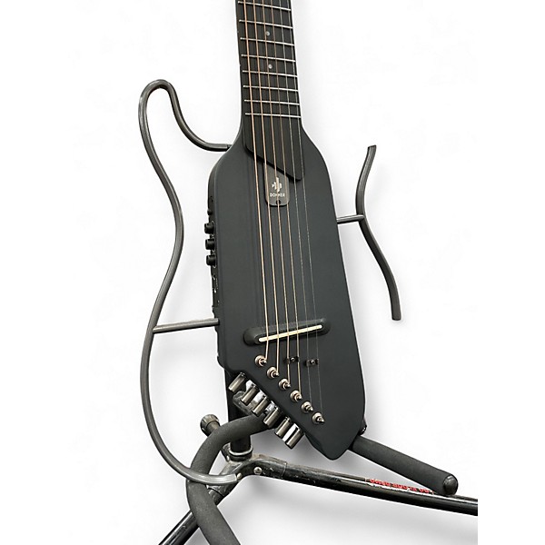 Used Donner Hush-1 Black Acoustic Electric Guitar