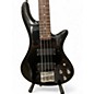 Used Schecter Guitar Research Stiletto Deluxe 4 String Black Electric Bass Guitar