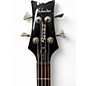 Used Schecter Guitar Research Stiletto Deluxe 4 String Black Electric Bass Guitar