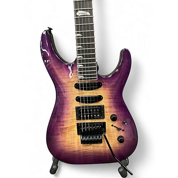 Used Kramer SM-1 Trans Purple Solid Body Electric Guitar