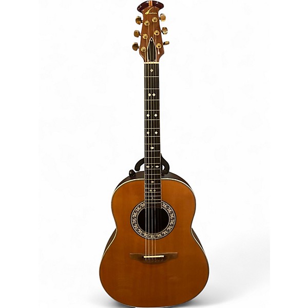 Used Ovation 1617 Natural Acoustic Electric Guitar