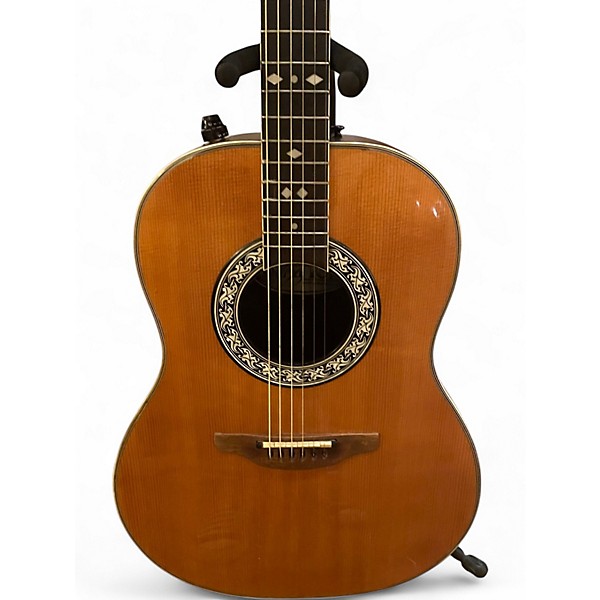 Used Ovation 1617 Natural Acoustic Electric Guitar