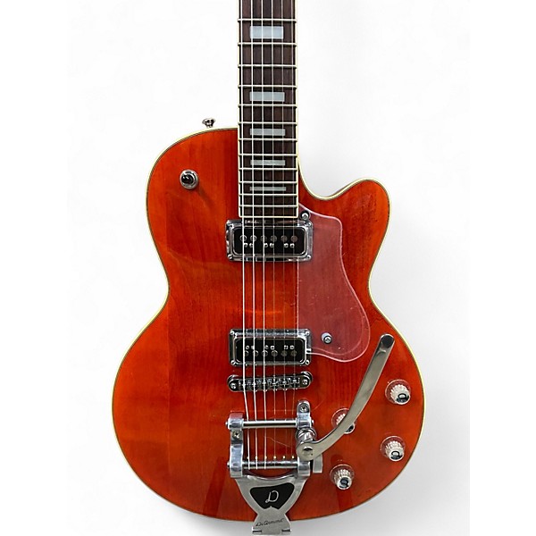 Used DeArmond M77 Orange Solid Body Electric Guitar