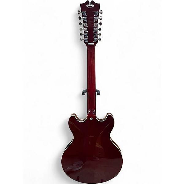 Used D'Angelico 12 String DAPDCTWNCSCB12 Trans Red Hollow Body Electric Guitar
