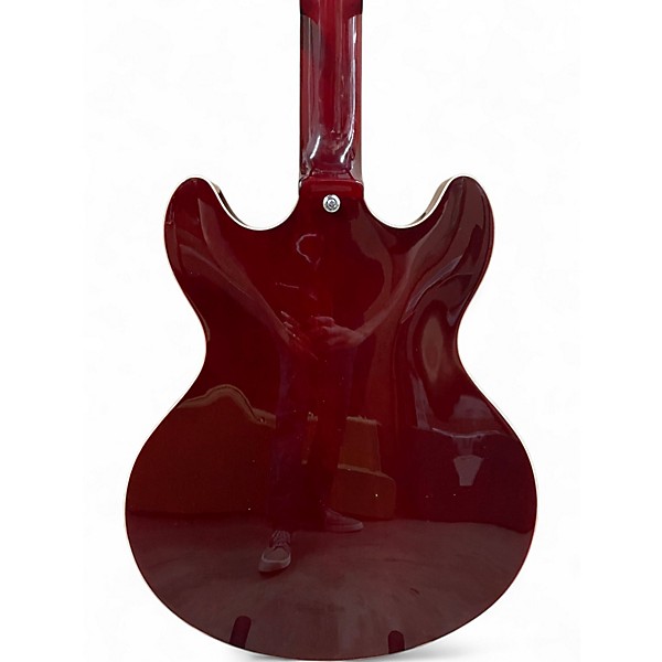 Used D'Angelico 12 String DAPDCTWNCSCB12 Trans Red Hollow Body Electric Guitar
