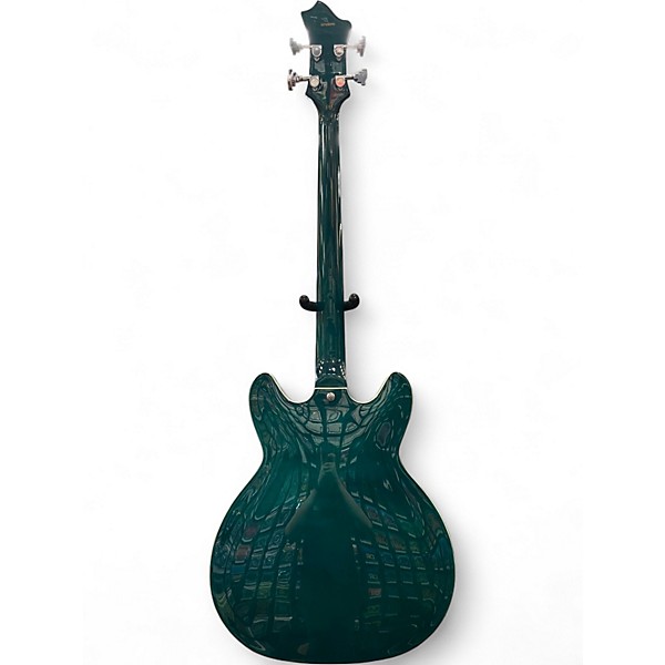 Used Hagstrom Viking Trans Green Electric Bass Guitar
