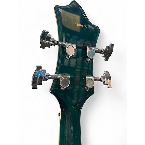 Used Hagstrom Viking Trans Green Electric Bass Guitar