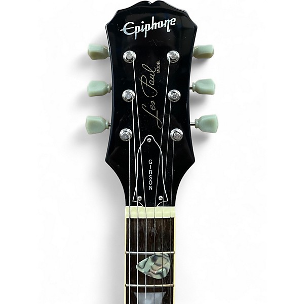 Used Epiphone Les Paul w/Bigby Ocean Blue Solid Body Electric Guitar