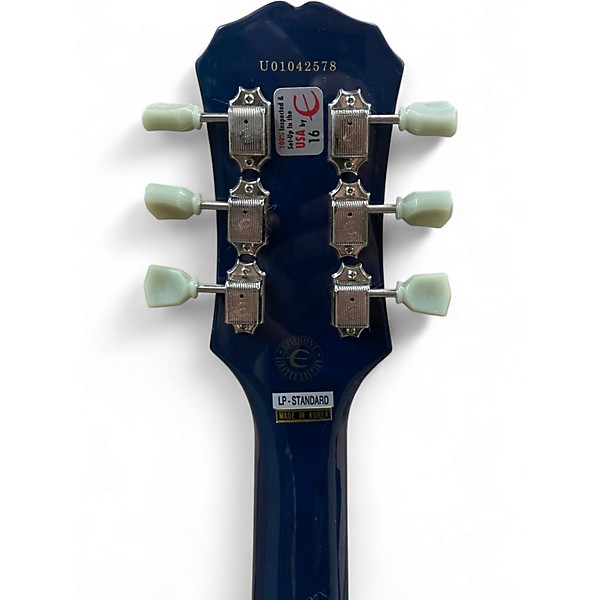 Used Epiphone Les Paul w/Bigby Ocean Blue Solid Body Electric Guitar