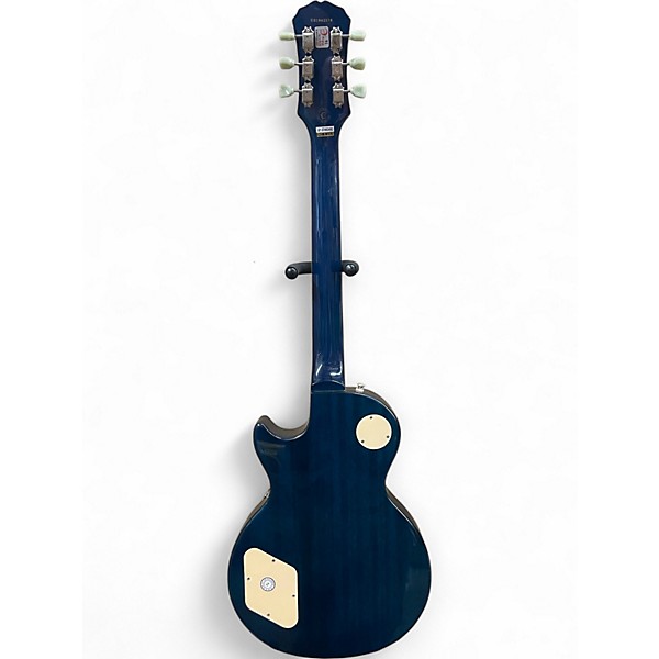 Used Epiphone Les Paul w/Bigby Ocean Blue Solid Body Electric Guitar