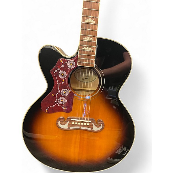 Used Epiphone J200 EC 2 Color Sunburst Acoustic Guitar