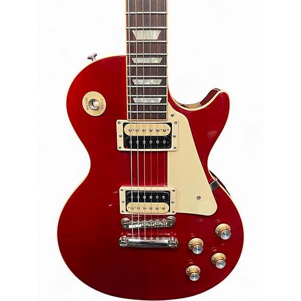 Used 2019 Gibson Les Paul Classic 60s Neck Trans Red Solid Body Electric Guitar